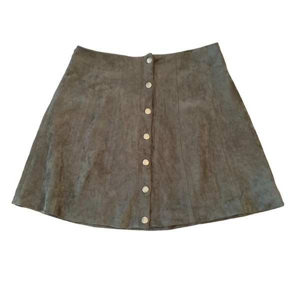 Altar'd State Gray Mini Skirt - Picture 1 of 8